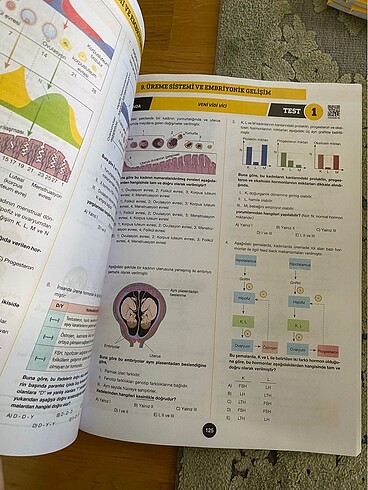 yks ayt biyoloji test kitabi