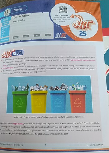 Beden Renk 11. Sınıf Hız ve renk Coğrafya Soru Bankası - Hit