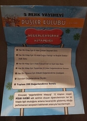  Beden Renk Düşler Kulübü 10'lu Okuma Seti