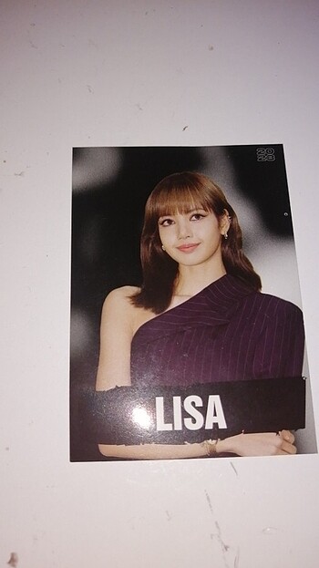 Black Pink Lisa fotokart kpop collectibles