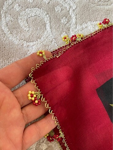 Boncuklu iğne oyası  cenk - Görsel 2