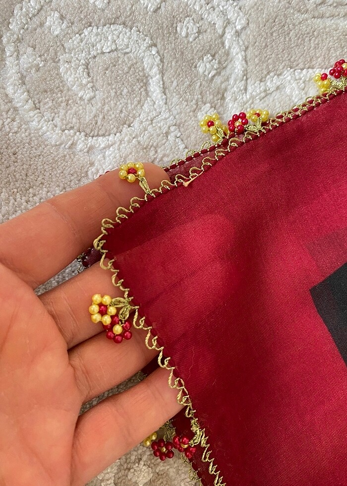 Boncuklu iğne oyası  cenk - Görsel 2