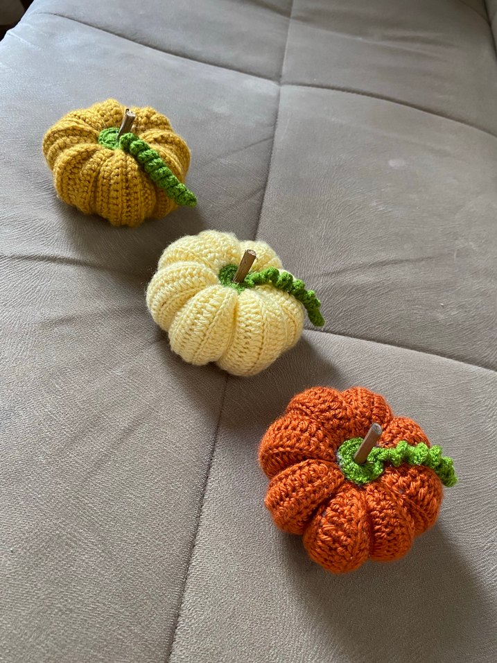 Renkli Örgü Kabak Dekorasyon Seti - Görsel 3