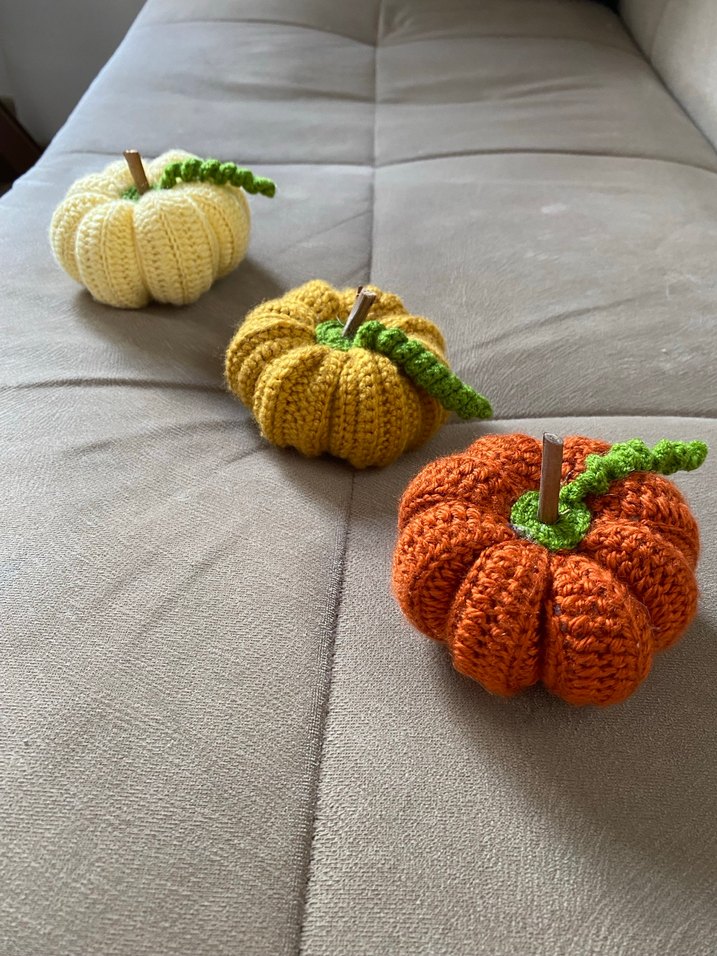 Renkli Örgü Kabak Dekorasyon Seti - Görsel 4