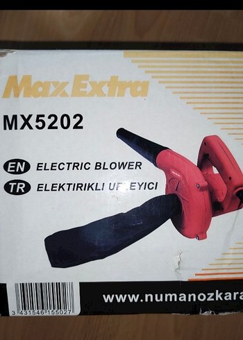 MAX Turuncu Renkli Elektrikli Üfleme Makinesi