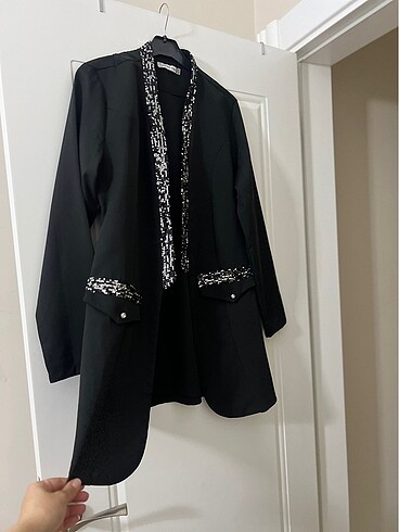 42 Beden Tarz pullu ceket slim fit