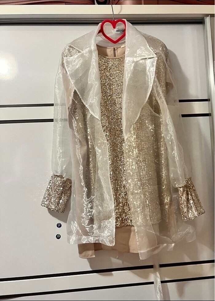 Organze abiye ceket - Görsel 3