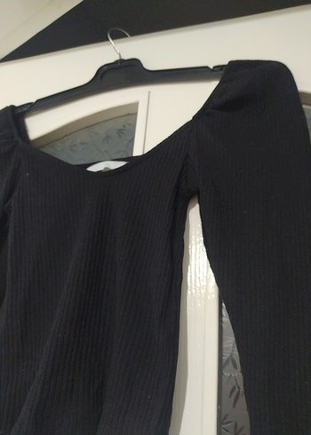 Kadın Siyah Piliseli Uzun Kollu Bluz - Görsel 3