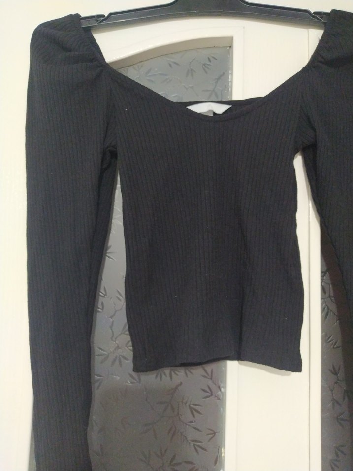 Kadın Siyah Piliseli Uzun Kollu Bluz - Görsel 2