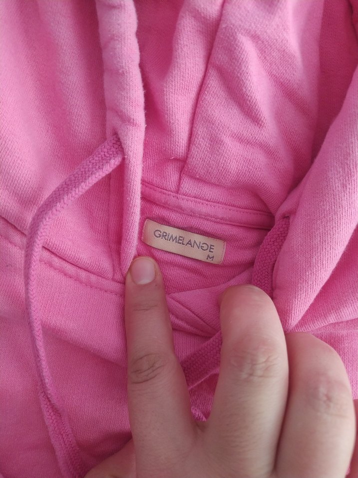 Pembe Kapüşonlu Kadın Sweatshirt - Görsel 3