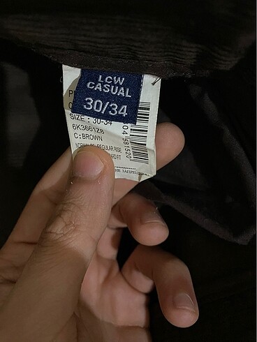 LC Waikiki LCW kadife pantolon