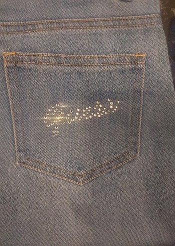 universal Beden mavi Renk Düğmeli Mavi Kadın Mini Denim Şort