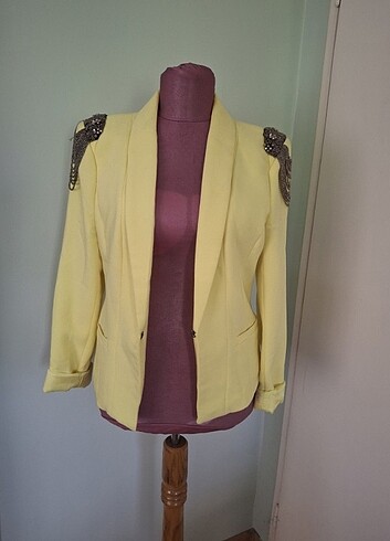 38 beden Sarı blazer ceket