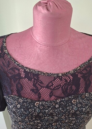 She 38 beden dantelli mini elbise