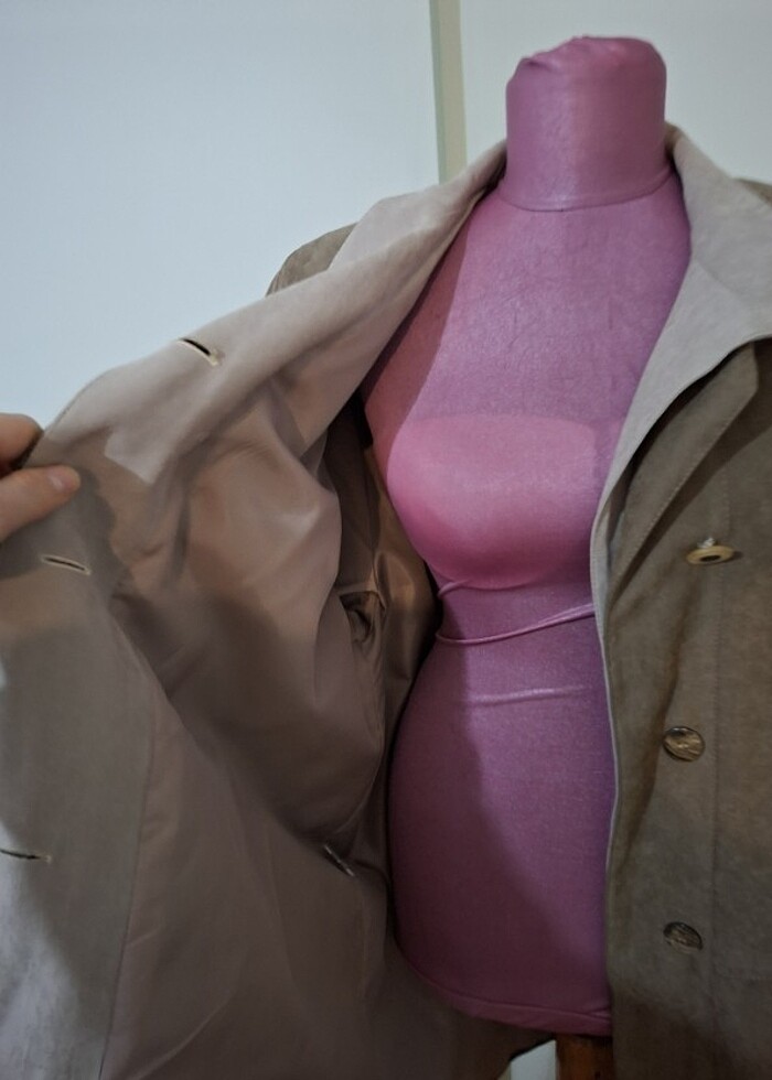 Camel rengi nubuk süet tarzı sıfır ürün  - Görsel 2