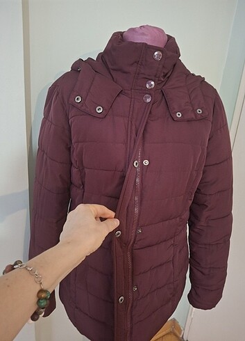 DEFACTO BORDO KAPŞONLU MONT - Görsel 6