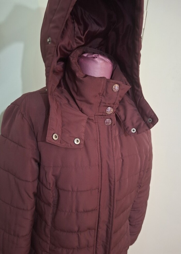 DEFACTO BORDO KAPŞONLU MONT - Görsel 2