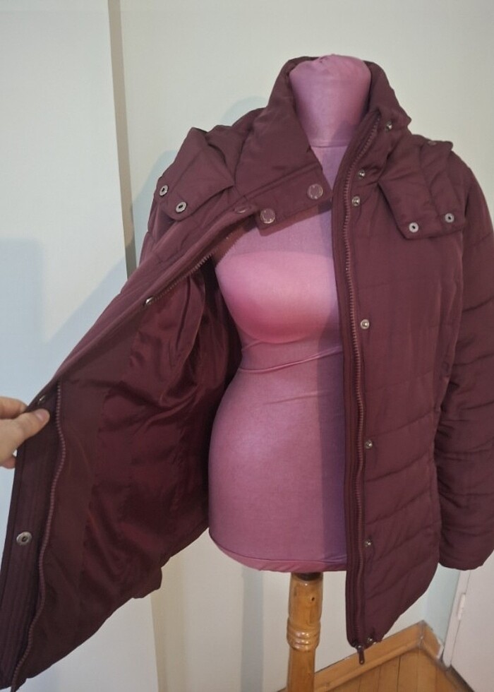 DEFACTO BORDO KAPŞONLU MONT - Görsel 5