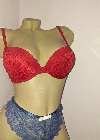 H&M H&Mi Kırmızı Vintage Midi Sütyen