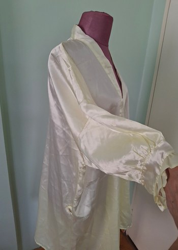 SARI RENK SATEN SABAHLIK KEMERİ YOK - Görsel 5