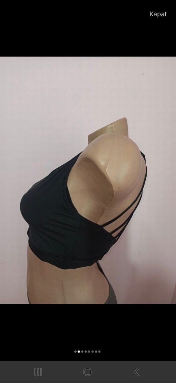 Siyah Mini Sporcu Sütyeni - Görsel 2