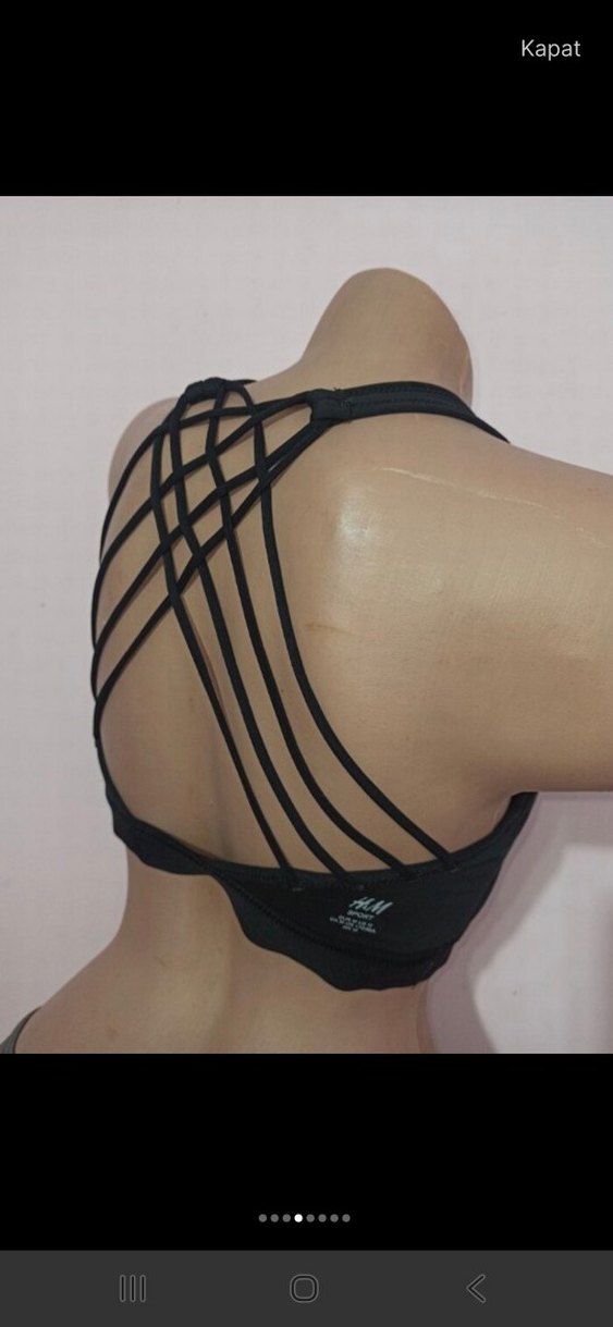 Siyah Mini Sporcu Sütyeni - Görsel 5