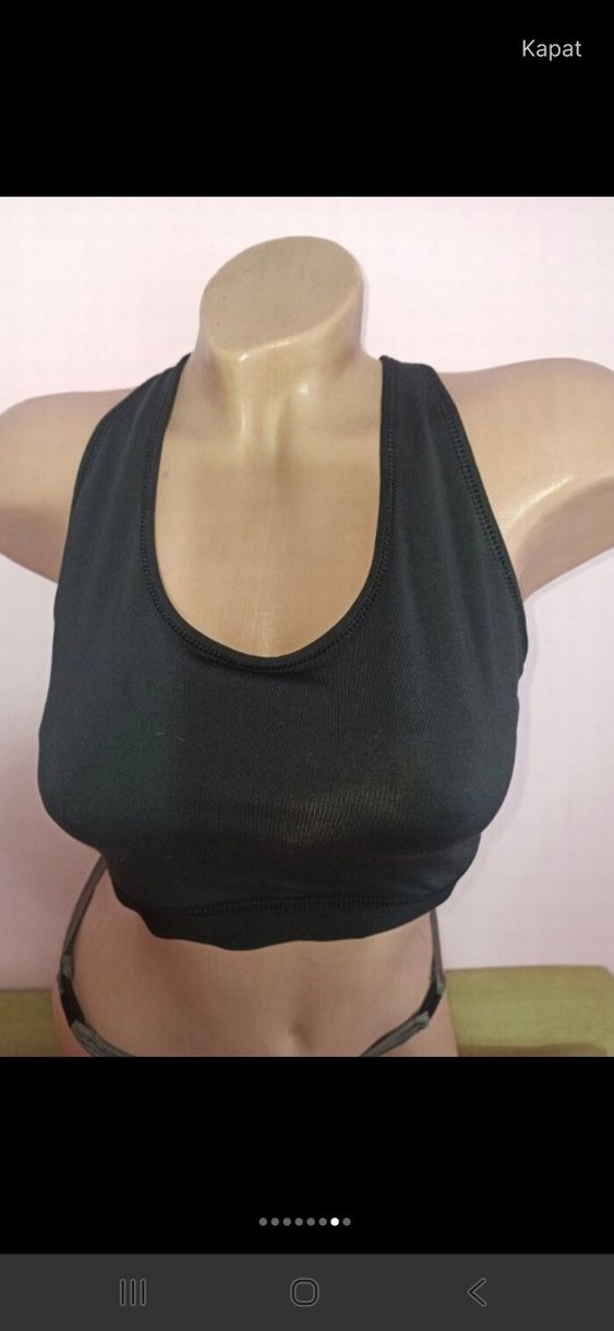 Siyah Mini Sporcu Sütyeni - Görsel 4