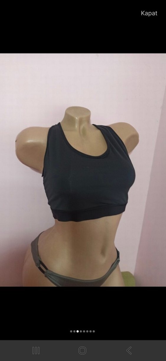 Siyah Mini Sporcu Sütyeni - Görsel 3