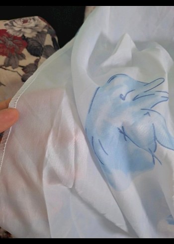 Nakışlı Mavi Bohem çamaşır makinesi Örtüsü - Görsel 2