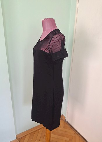 Dantel Detaylı Siyah Gotik Mini Elbise - Görsel 8