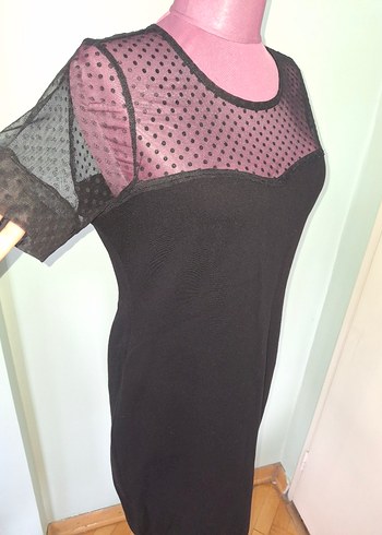 Dantel Detaylı Siyah Gotik Mini Elbise - Görsel 5