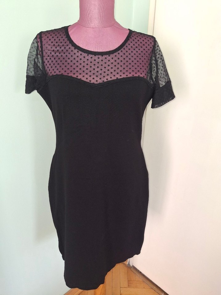 Dantel Detaylı Siyah Gotik Mini Elbise - Görsel 4