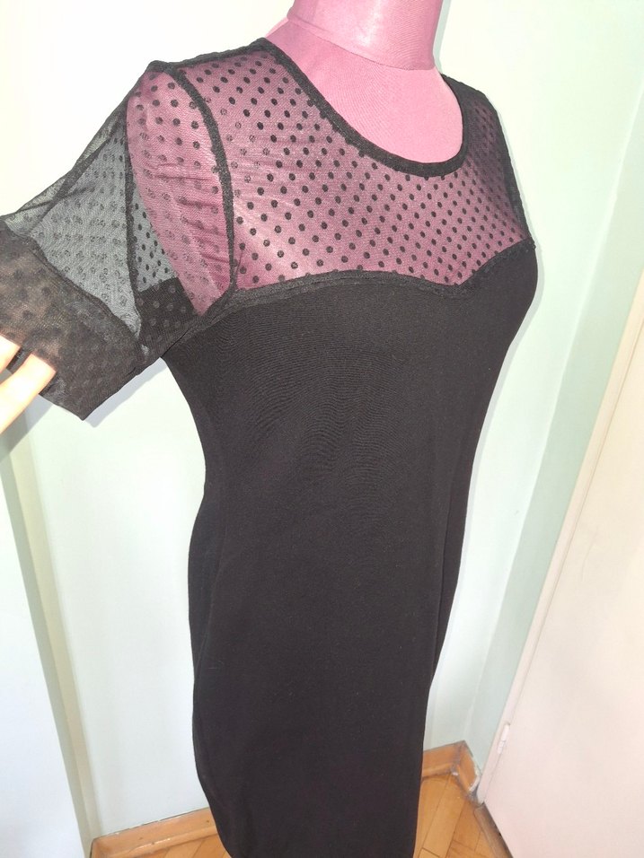 Dantel Detaylı Siyah Gotik Mini Elbise - Görsel 5