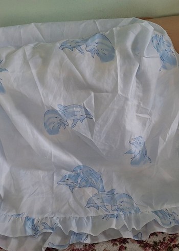 Beden mavi Renk Mavi desenli makine örtüsü