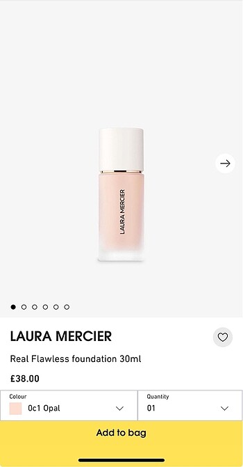 Beden Laura Mercier Real Flawless Foundation 3N2
