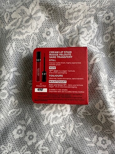 Beden SEPHORA Cream Lıp Stain 01 Always Red deluxe 1ml