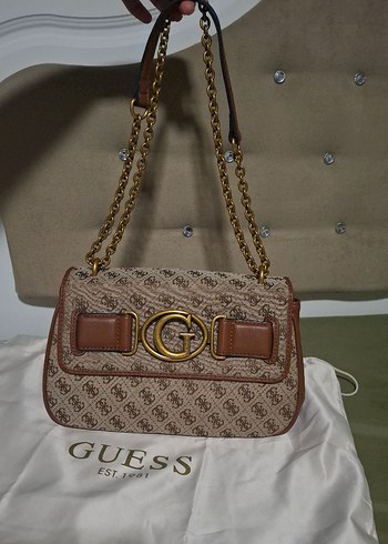 Beden Guess Kahverengi Baskılı Kadın Çanta
