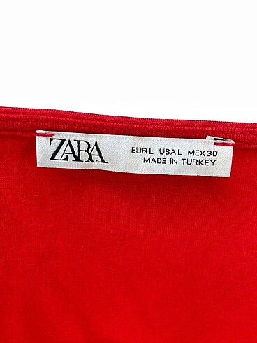 l Beden kırmızı Renk Zara Kısa Elbise %70 İndirimli.