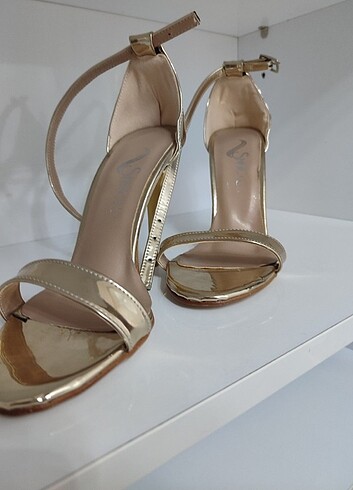 39 Beden altın Renk Shoes ayakkabı