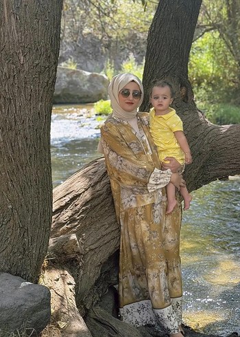 Diğer Bohem Tarzı Uzun Kol tesettür elbise s/m beden aldım ama salaş