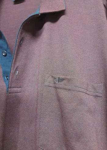 Erkek bordo uzun Kollu Polo Yaka Gömlek - Görsel 2