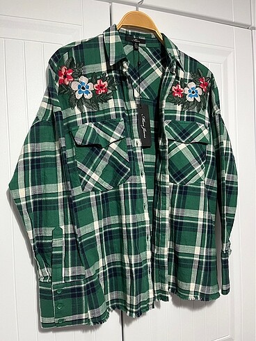 Mavi Jeans Mavi S Beden Yeşil Çiçekli Gömlek