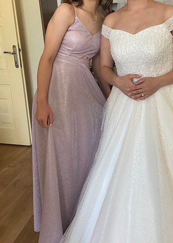 Diğer Toz pembe elbise abiye