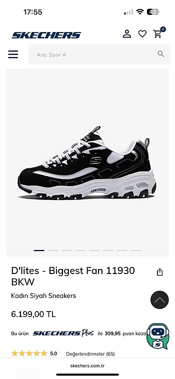 Skechers kadın spor ayakkabı