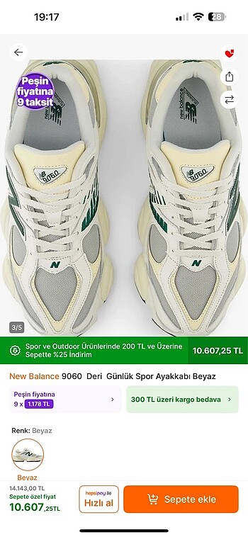 38 Beden New balance kadın spor ayakkabı