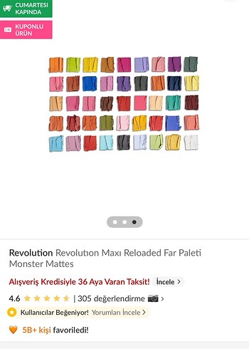 Beden Renk Revolution Maxi Reloaded Çok Renkli Göz Farı Paleti