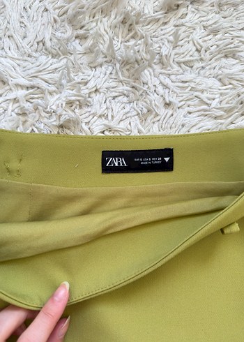 Kadın Haki Mini Etek - Görsel 2