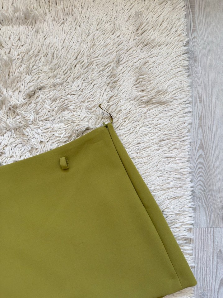 Kadın Haki Mini Etek - Görsel 3