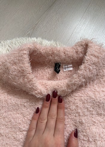 H&M Pembe Kadın Yumuşak Kazak - Görsel 2