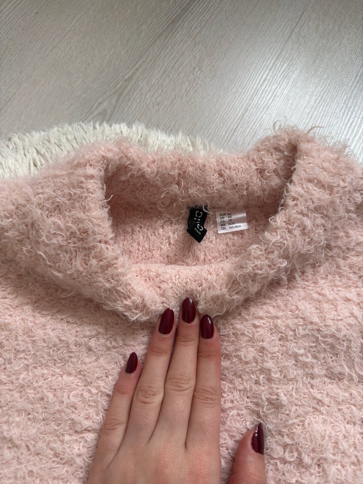 H&M Pembe Kadın Yumuşak Kazak - Görsel 2